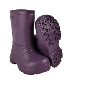 Purple Color Customized EVA Waterproof Kids Rain Boots Kid Shoes