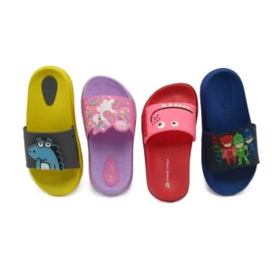 Quick Drying Children EVA Open Toe Slide Sandal Light Weight Kids Outdoor Slippers Flash LED Light Slide Sandal