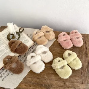 RTS Engepapa Winter Warm Newborn Cotton Shoes Infant Non slip Wear resistant Soft Shoes Baby Girls Cotton Shoes