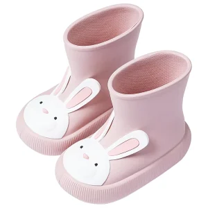Rain Boot Kids Children Baby Rain Boots Cute Cartoon Rain Shoes Waterproof Boys and Girls Non-Slip Rubber Shoes