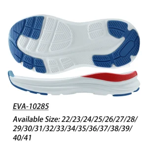 Red Blue White EVA Outsole Kids Running Sole Streamline Design Multi Color Combo Available ODM MD EVA Sole for Shoe