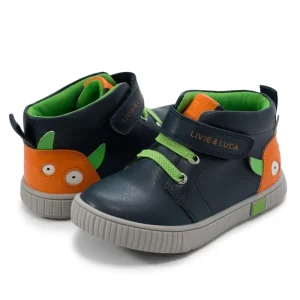 Retro Breathable Genuine Leather Arch Support Barefoot Sports Running Shoes for Boys Girls Kids