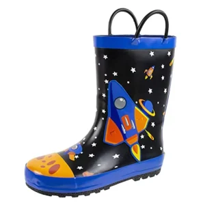 Rubber Kids Printed Boots Footwear Waterproof Comfortable Customized Design Rain Boots Shoes
