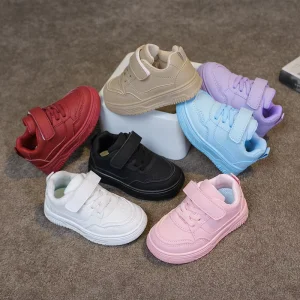 Unisex Low Top Baby Sneakers for Boys and Girls Breathable Children’s Casual Footwear Soft Velcro Kids Sports Shoes