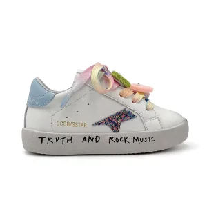 Rubber Sole CCDB Customize Shoes for Kids Designer Star Kids’ Sport Shoes Cartoon Style White Sneakers for Children