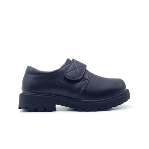 Rubber Sole Custom Platform Shoes Children New School Boys Leather Shoes Wedding Banquet Flat Black Kids Dress Shoes