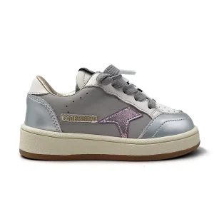 Rubber Sole Toddler Sports Shoes for Girls Comfortable Silver Children’s Sneakers Fashion Trend Walking Kids Pre walker Shoes