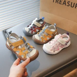 Rugged Kids Outdoor Hiking Shoes Closed-Toe Summer Casual Unisex Baby Sports Sandals