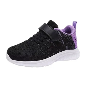 Running Shoes Breathable Lightweight Mesh Fly Knit Girls’ Children’s Running Shoes for Daily Wear