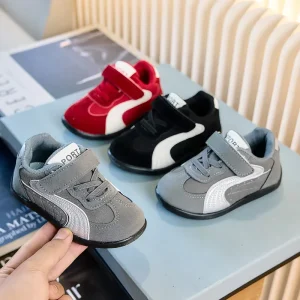 Running Shoes Children Sporty Fashion Trend Kids Sneakers Boys Breathable Shoes Flat Girls Casual