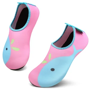 SAGUARO Summer Beach Boys Girls Barefoot Water Shoes Non Slip Kids Aqua Socks Outdoor Sports EVA Midsole Cotton Lining Comfort