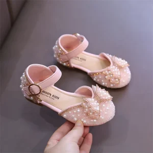 Sandals Anti Slipper Flower Girls Princess Dress Shoes Little Girls Crystal Shoes for Kids Children