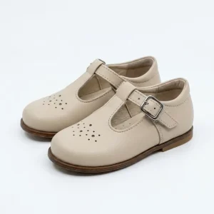 School Shoe Children’s Moccasin Daily Shoe for Woman for School Japan Cow Leather Kid Shoe Girl Beige Shoe New