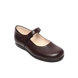 School Shoes Kids Sole Rubber Children Brown School Shoes for Girls