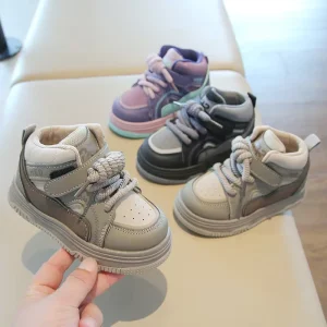 School Type Kids Shoes Wear Fashion High Top Casual Baby Shoes Girls Designer Custom Chunky Sneakers for Children Boys