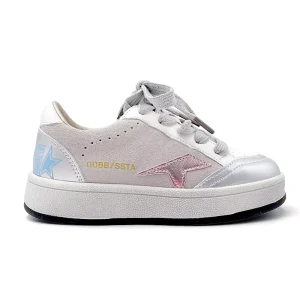 School Type Pink Kids Sneakers Walking Casual Leather Shoes Fashion Trend Customized Sport Child Basketball Shoes