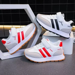 School Type Shoes for Kids Boys Fashion Girls Footwear Sports Shoes Latter Designer Casual Children’s White Sneakers