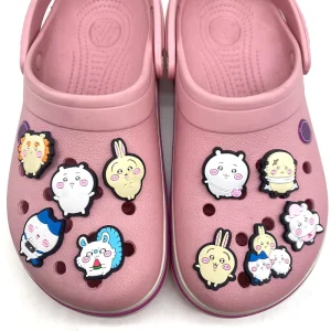 Self Deprecating Bear Shoe Charms Cute Shoe Decorations Accessories Cartoon Soft PVC Shoe Charms for Kids