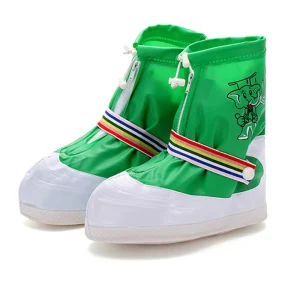 Shoe Case Cover Rain Boots Protector Kids PVC Rain Cover Non Woven Boys Girls Rubber Waterproof Overshoe