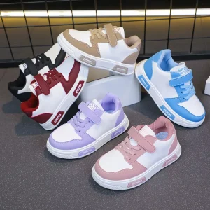 Size 20 37 Sports Casual Walking Style Running Children Sneakers Breathable Unisex Kids Sport Boys Basketball Shoes