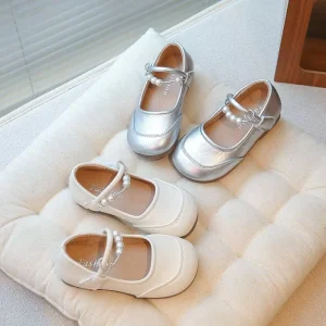 Size 23 to 36 Toddlers Girls Shoes Kids Flats Princess Girls Shoes