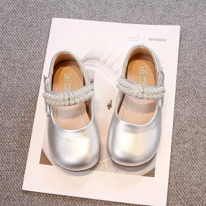 Size 24 to 36 Toddlers Girls Shoes Kids Flats Princess Princess Dance Shoes