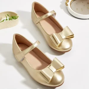 Size 27 to 36 Toddlers Girls’ Golden Ballroom Dance Shoes Girls Dress Shoes