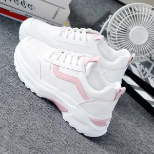 Size 35-40 Children’s Running Shoes Candy Color PU Leather Teen Girls Sport Casual Shoes for Students