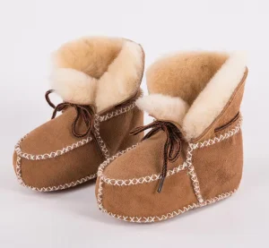 Snow Indoor Sheepskin Toddler Boots Baby Fur Winter Shoes for Kids