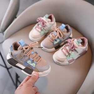 Soft Basketball Shoes for Kids Summer Pink Girls Casual Shoes Student Sport Boys Footwear Children Sneakers