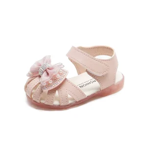 Soft Bottom Non Slip Kids Shoes Princess Bow Knot Sandals for Baby Girls for Infants and Toddlers Summer Season