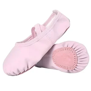 Soft Breathable Ballet Shoes Ballet Slippers Dance Shoes Girls Boys Pink 11M Toddler