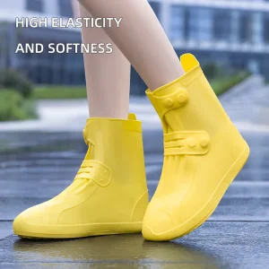 Soft Breathable Light Weight Unisex High-Style Non-Slip Waterproof Ankle Bootie Rain Boots Thickened Wear-Resistant for Men