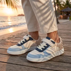 Soft Children’s Sports & Casual Shoes Kids Sneakers PU Upper Mesh Midsole & Lining