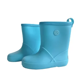 Soft Cute Kids Children Gardening Rain Boots Wader PVC Kids Rain Boots for Boys and Girls Round Water Shoes Unisex Baby Boots