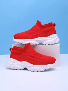 Soft Fly Knit Sock Sneakers Lightweight Casual Walking Shoes Boys and Girls Kids Sport Shoes