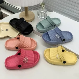 Soft Kids Clogs Lightweight EVA Corduroy Strap Children Slippers Comfortable OEM Custom Logo