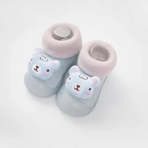 Soft Knitted Baby Casual Shoes Machine Washable Anti Slip Infant Indoor Shoes
