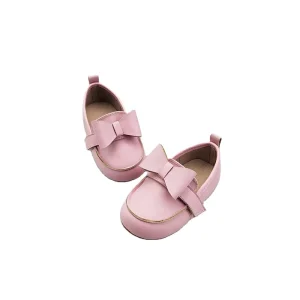 Soft Leather Bow Designers Minimalist Barefoot Toddler Boys Girls Dress Casual Baby Children Kids Shoes