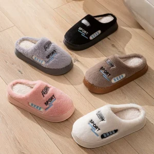 Soft Lightweight Cotton Slippers Comfortable Light Fashion Trending Indoor Outdoor Non Slip Plush Warm House Shoes