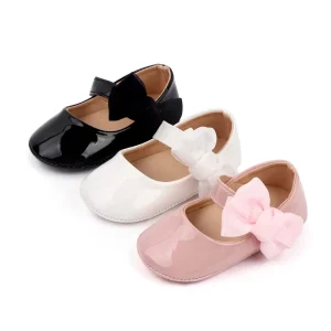 Soft PU Leather Baby Toddler Girl Shoes Prewalker Princess Shoes