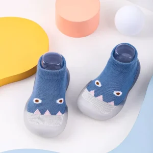 Soft Silicone Non-slip Sole Breathable Baby Toddler Socks Shoes for Kids