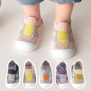 Soft Sole Anti slip TPR Outsole Baby Toddler Unisex Socks Shoes