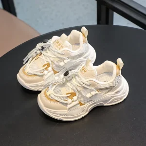 Soft Soled Children’s Shoes Comfortable Non-Slip Kids Shoes Casual Breathable Mesh Children Shoes Princess Unisex Walking Light