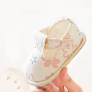 Soft Soled Infant Socks Shoes 6-12 Months Cartoon Strap Shoes Anti Slip Sole Baby Shoes