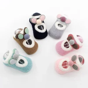 Soft-Soled Non-Slip Indoor Outdoor Baby Toddler Shoes for Boys Girls Breathable Spring Summer Socks Deodorant Floor Slip-On