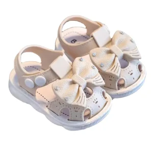 Soft Soles New Little Girls Princess Shoes High Quality Making Special Slide Baby Walking Sandals for Kids