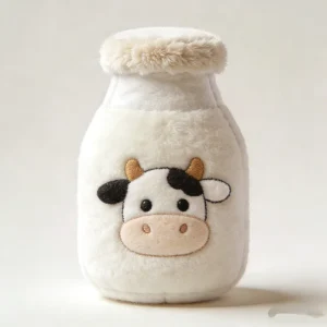 Soft Stuffed Milk Bottle Plushie Personalized Customized Plush Doll with Name Logo for Kids Birthday Gifts Home Decor