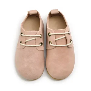 Soft and Comfortable Baby Hard Sole Shoes Lace up Toddler Leather Oxford Shoes for Boys and Girls