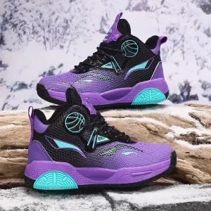 Soft soled Breathable Children’s Sports Non Slip Fashion Basketball Shoes Kids